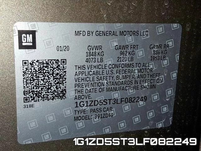 1G1ZD5ST3LF082249 фото 2