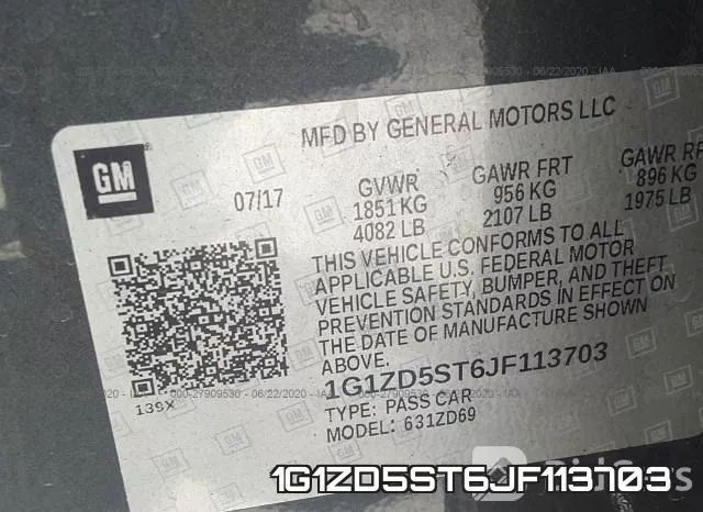 1G1ZD5ST6JF113703 фото 10