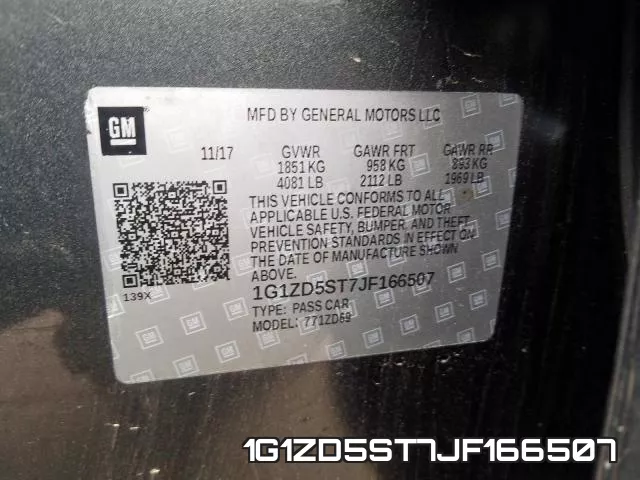 1G1ZD5ST7JF166507 фото 2