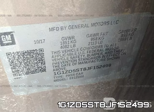 1G1ZD5ST8JF152499 фото 10