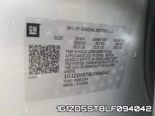 1G1ZD5ST8LF094042 фото 2