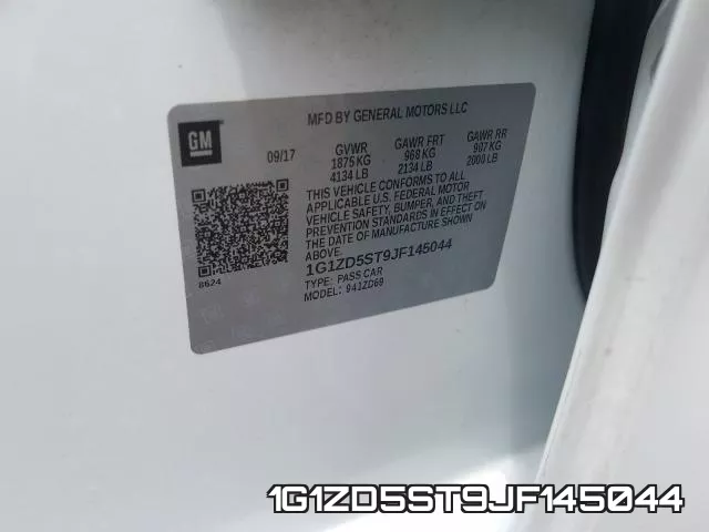 1G1ZD5ST9JF145044 фото 2