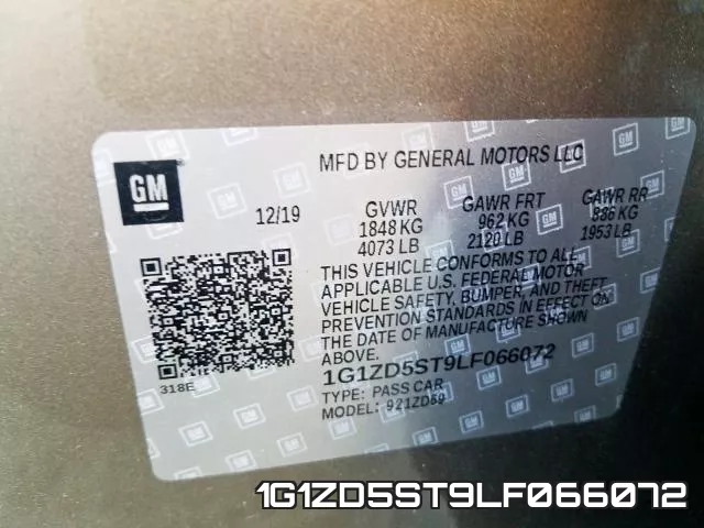 1G1ZD5ST9LF066072 фото 2