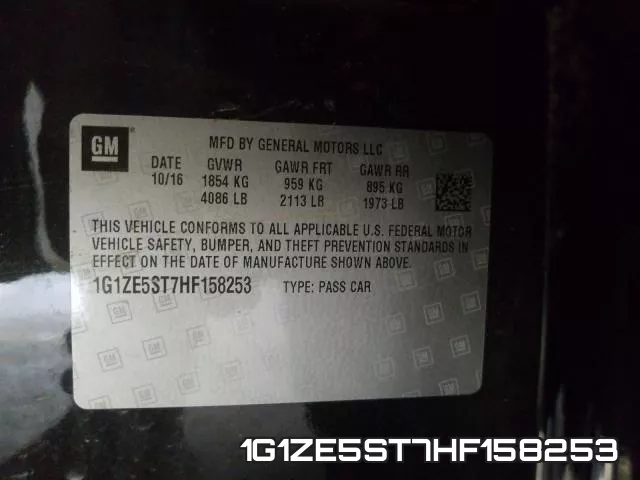 1G1ZE5ST7HF158253 фото 2