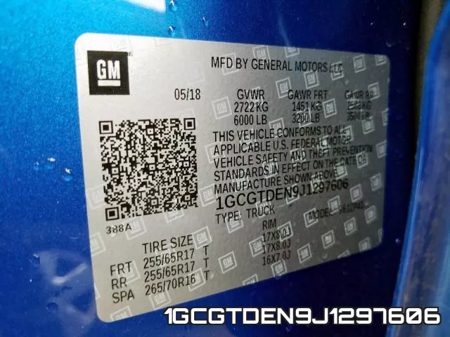 1GCGTDEN9J1297606 фото 2