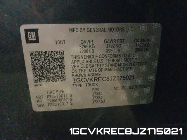 1GCVKREC8JZ175021 фото 2