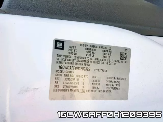 1GCWGAFF0H1209395 фото 2
