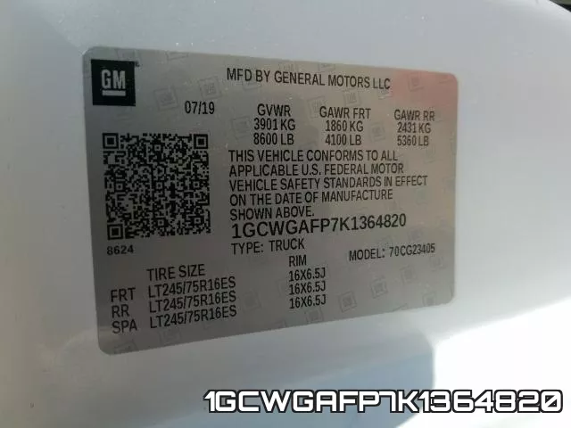 1GCWGAFP7K1364820 фото 2