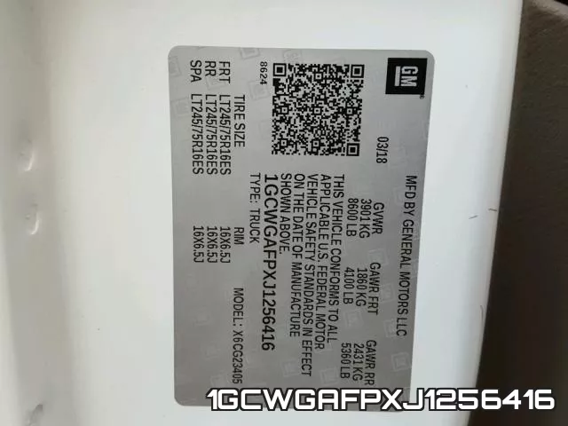 1GCWGAFPXJ1256416 фото 2