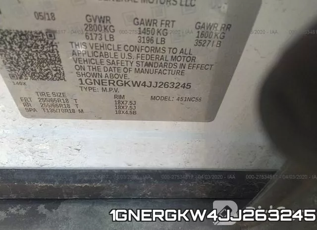 1GNERGKW4JJ263245 фото 9
