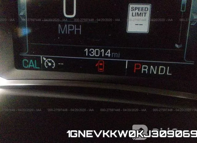 1GNEVKKW0KJ309069 фото 8