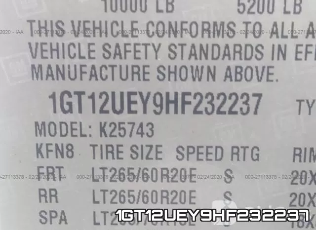 1GT12UEY9HF232237 фото 10