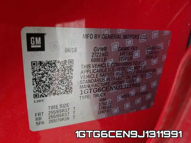 1GTG6CEN9J1311991 фото 2