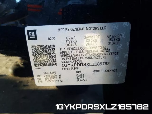 1GYKPDRSXLZ185782 фото 2