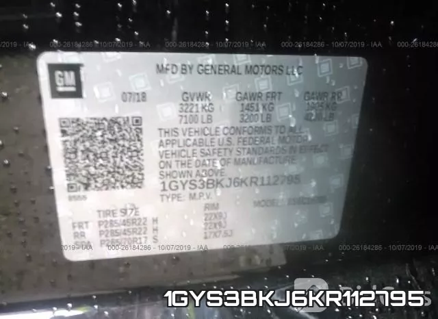 1GYS3BKJ6KR112795 фото 10