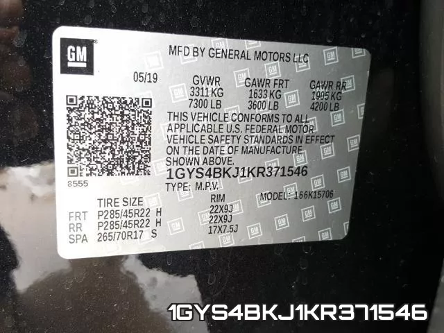 1GYS4BKJ1KR371546 фото 2
