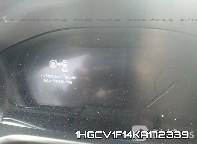 1HGCV1F14KA172339 фото 8