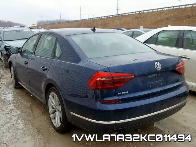 1VWLA7A32KC011494 фото 4