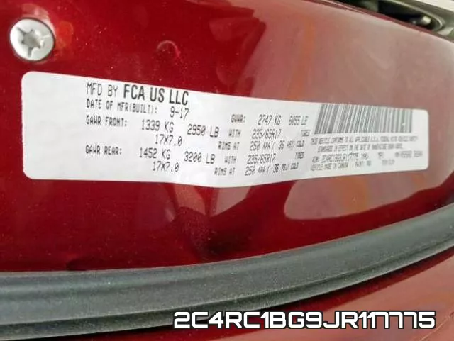 2C4RC1BG9JR117775 фото 2