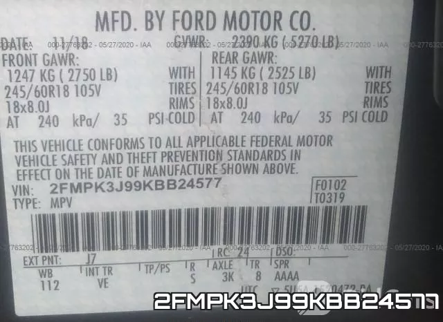 2FMPK3J99KBB24577 фото 10