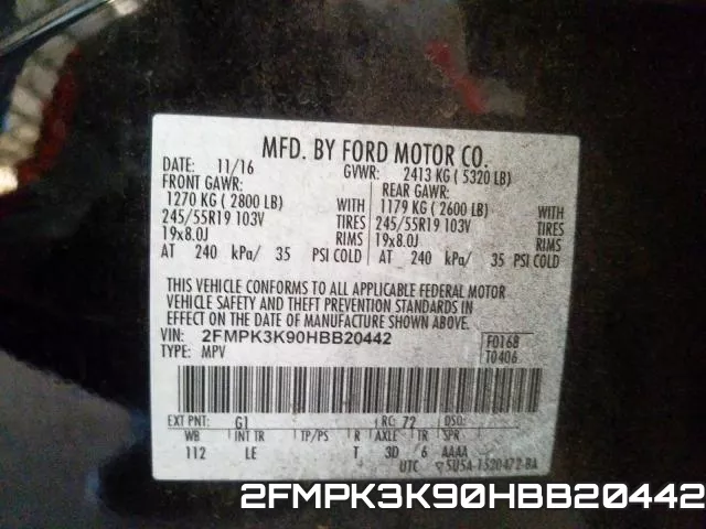 2FMPK3K90HBB20442 фото 2