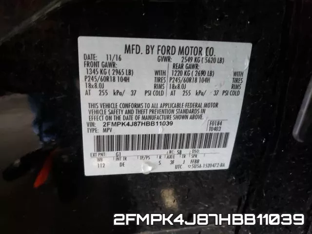 2FMPK4J87HBB11039 фото 2