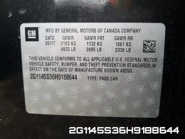 2G1145S36H9188644 фото 2