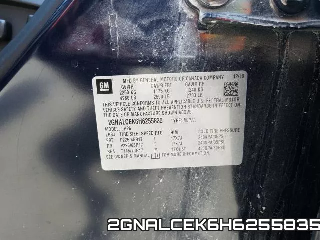 2GNALCEK6H6255835 фото 2