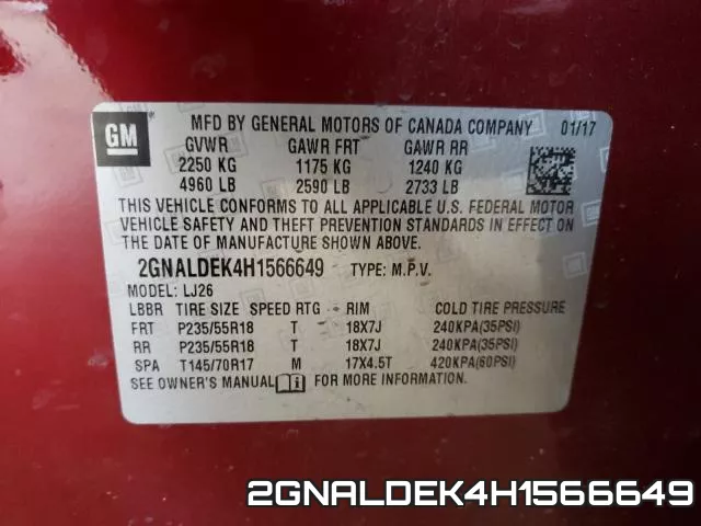 2GNALDEK4H1566649 фото 2