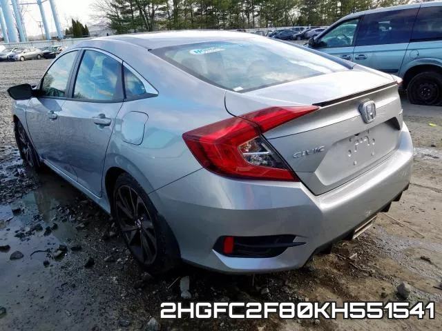2HGFC2F80KH551541 фото 4