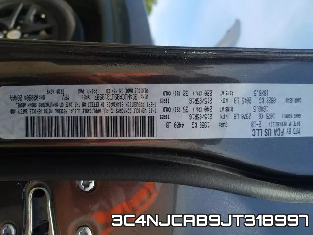 3C4NJCAB9JT318997 фото 2