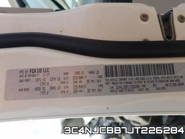 3C4NJCBB7JT226284 фото 2