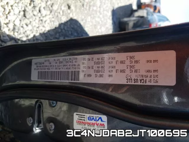 3C4NJDAB2JT100695 фото 2