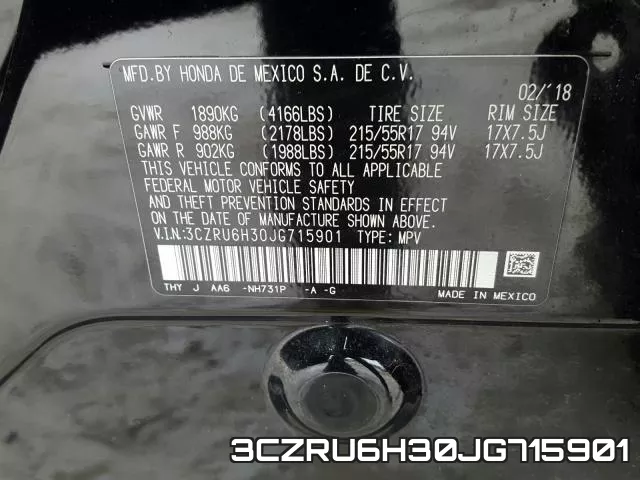 3CZRU6H30JG715901 фото 2