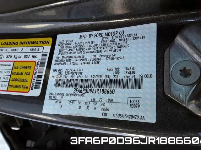 3FA6P0D96JR188660 фото 2