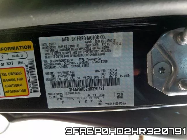 3FA6P0HD2HR320791 фото 2