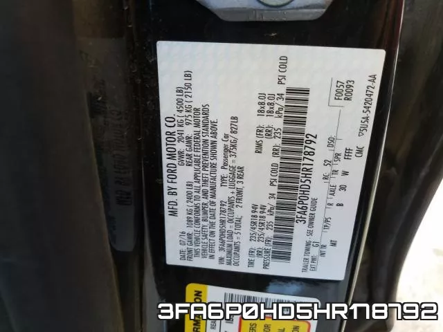 3FA6P0HD5HR178792 фото 2