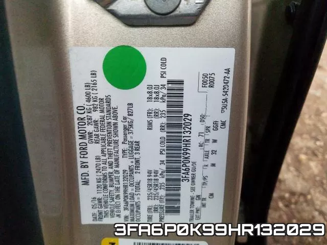 3FA6P0K99HR132029 фото 2