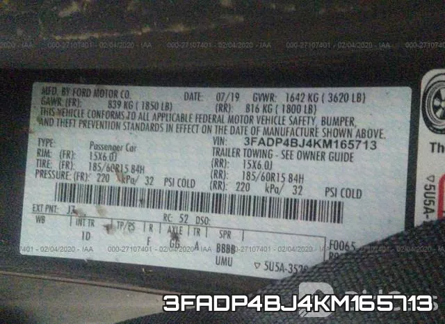3FADP4BJ4KM165713 фото 10