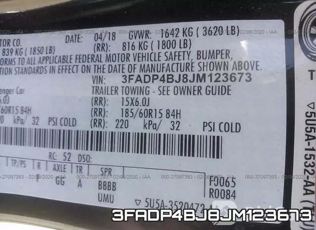 3FADP4BJ8JM123673 фото 10