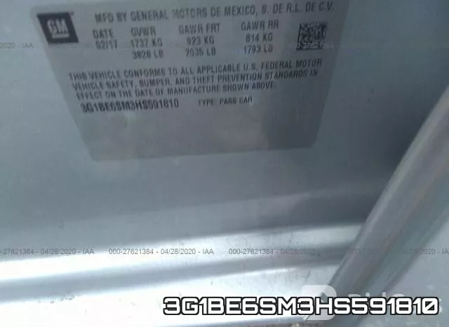 3G1BE6SM3HS591810 фото 10