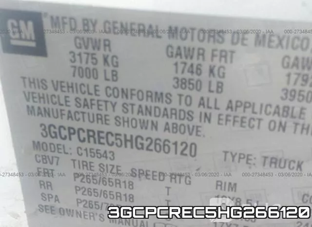 3GCPCREC5HG266120 фото 10