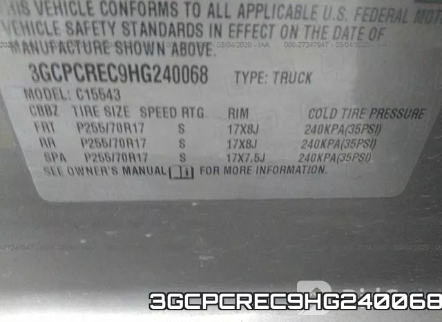 3GCPCREC9HG240068 фото 10