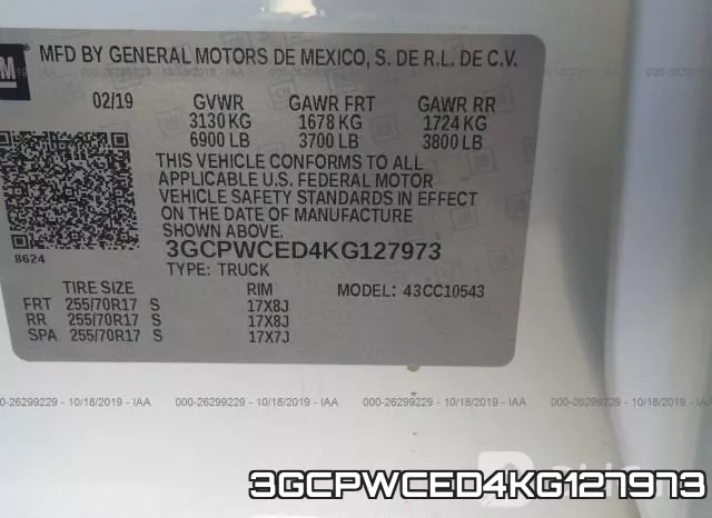 3GCPWCED4KG127973 фото 10