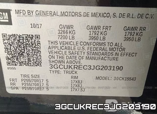 3GCUKREC3JG203190 фото 10