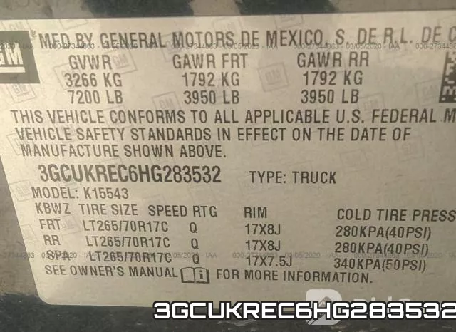 3GCUKREC6HG283532 фото 10