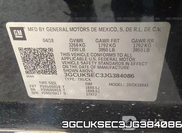 3GCUKSEC3JG384086 фото 10