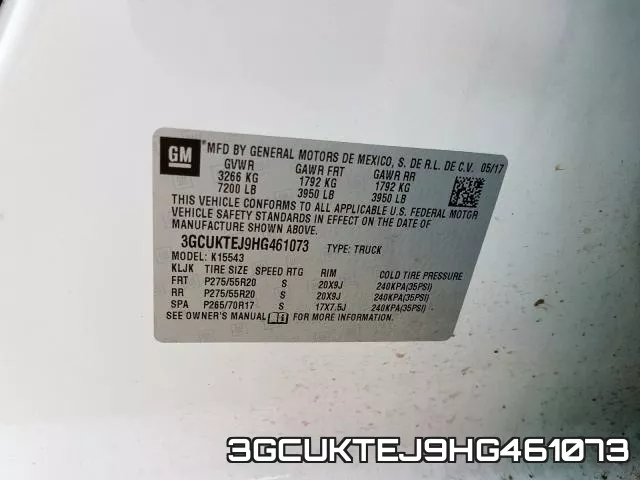 3GCUKTEJ9HG461073 фото 2