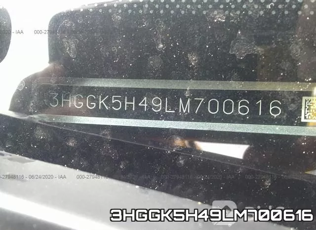 3HGGK5H49LM700616 фото 10