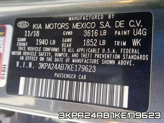 3KPA24AB7KE179623 фото 2